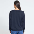 IHLulus Boat Neck Sweatshirt navy