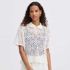 IHNaima S/S Polo cloud dancer ICHI