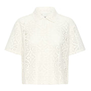 IHNaima S/S Polo cloud dancer ICHI