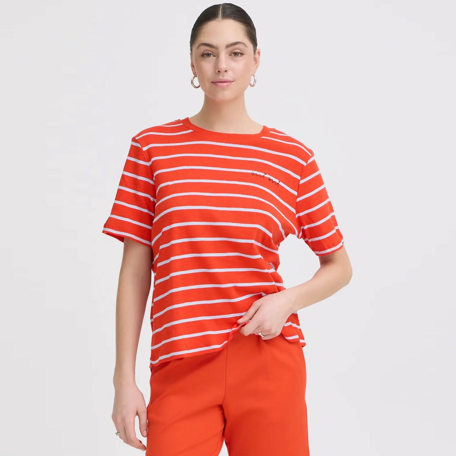 IHNova SS3 T-Shirt fiery red/powder blue ICHI