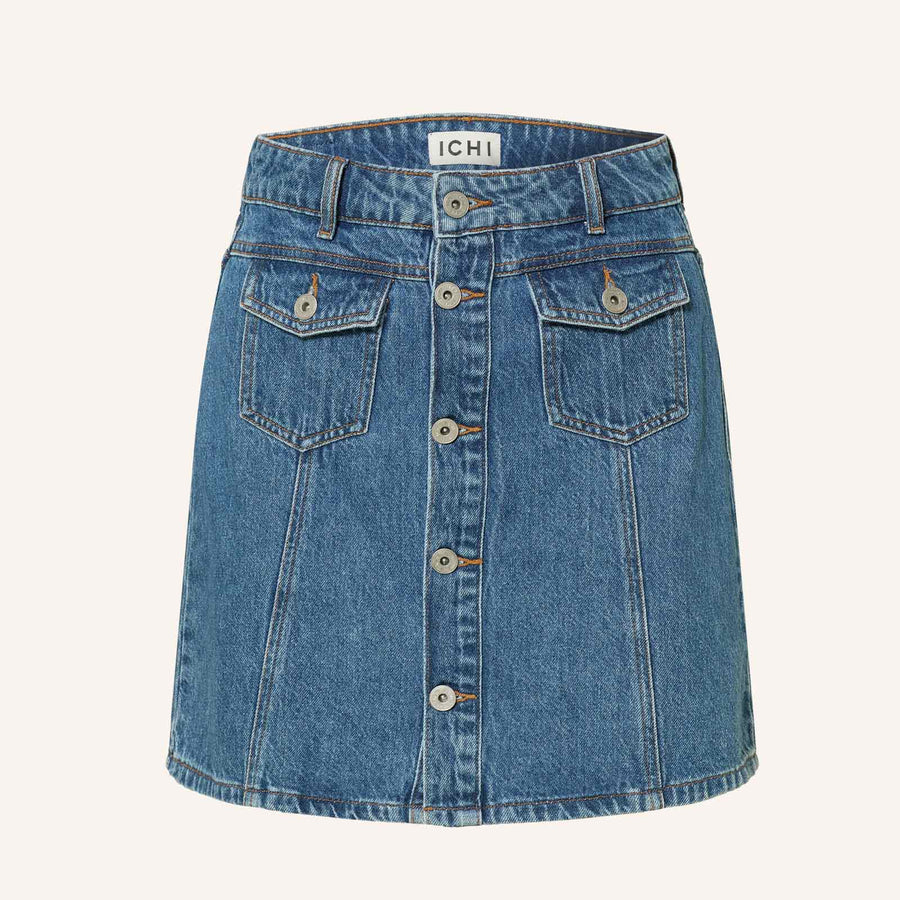 IHPamila Denim Skirt medium blue ICHI
