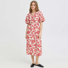 IHVilgis Dress red floral print ICHI