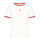 IHosla T-Shirt cloud dancer w. garnet ICHI