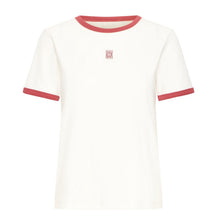 IHosla T-Shirt cloud dancer w. garnet ICHI