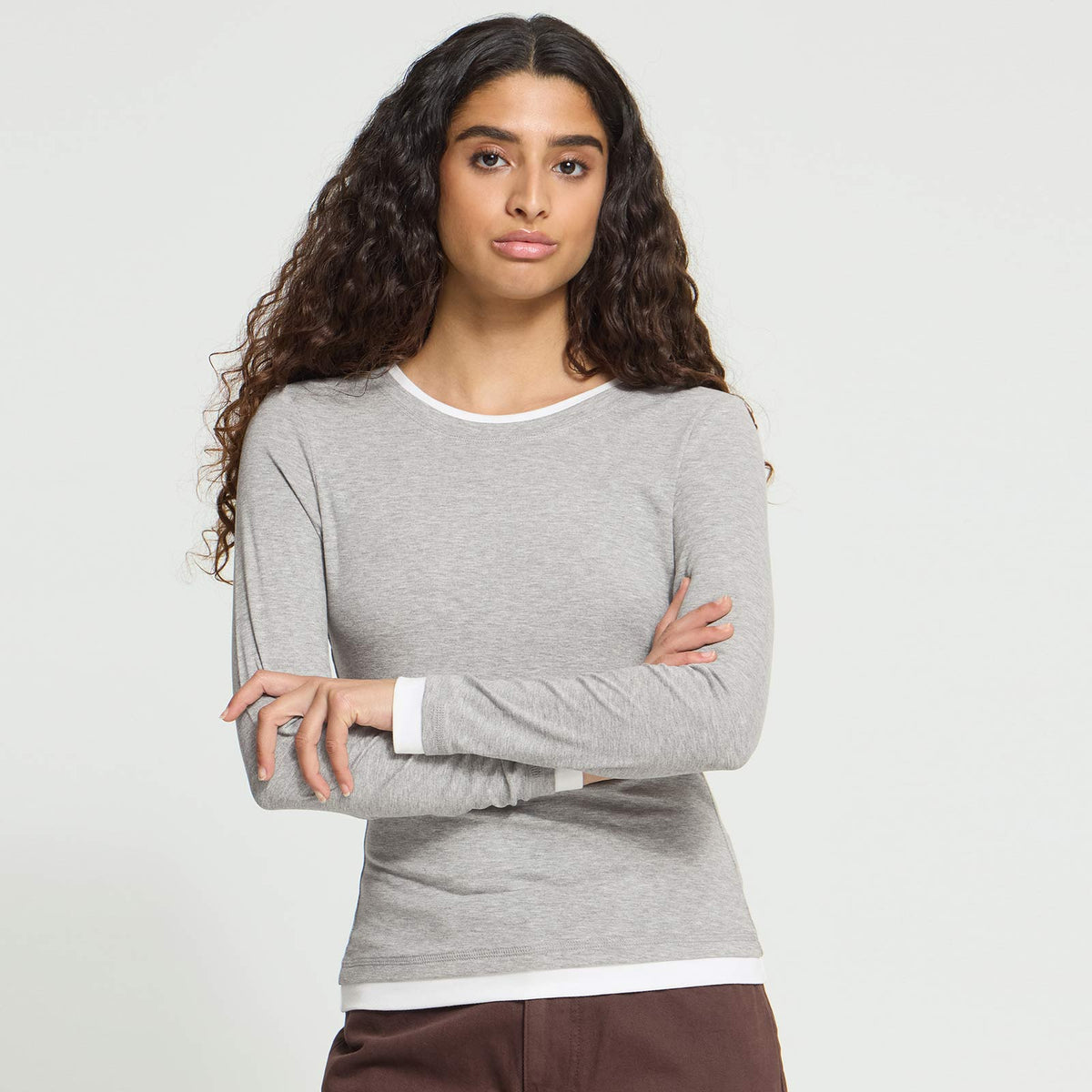 IhEllaya Longsleeve grey/white