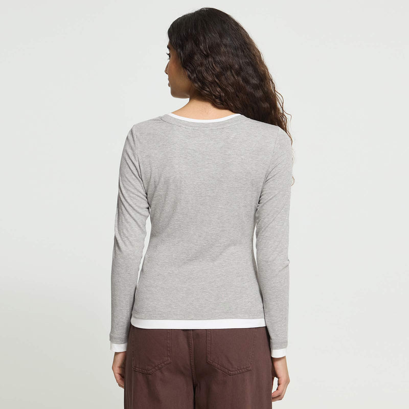 IhEllaya Longsleeve grey/white