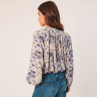 Allover Print Blouse azul INDI&COLD
