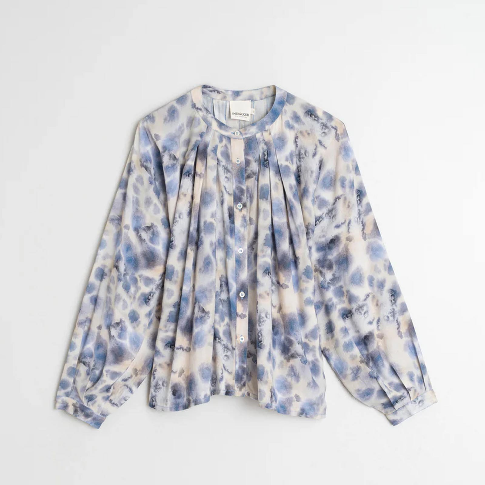 Allover Print Blouse azul INDI&COLD