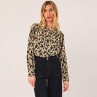 Allover Print Blouse beige INDI&COLD