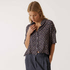 Allover Print Blouse marino INDI&COLD