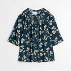 Allover Print Viscose Blouse marino INDI&COLD