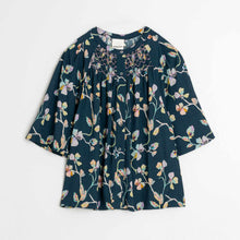 Allover Print Viscose Blouse marino INDI&COLD