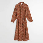 Allover Print Viscose Dress terracota INDI&COLD