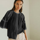 Cotton Blouse negro INDI&COLD