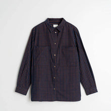 Cotton Check Shirt marino INDI&COLD