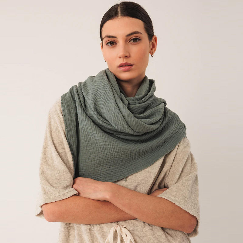 Cotton Scarf menta INDI&COLD