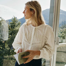 Embroidery Cotton Blouse blanco INDI&COLD