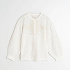 Embroidery Cotton Blouse blanco INDI&COLD
