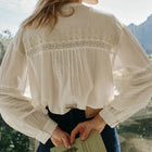 Embroidery Cotton Blouse blanco INDI&COLD
