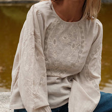 Embroidery Cotton Blouse piedra INDI&COLD
