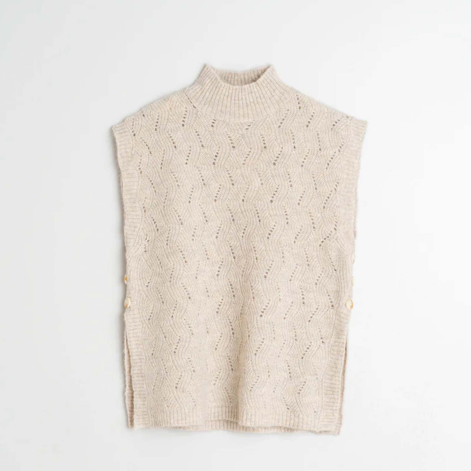 Knit Vest crudo INDI&COLD