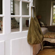 Leather Shopper Bag khaki INDI&COLD