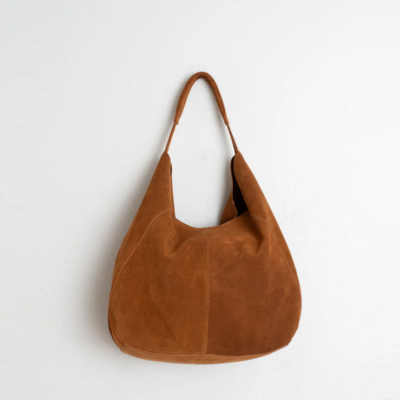 Leather Shopper Bag tabaco INDI&COLD