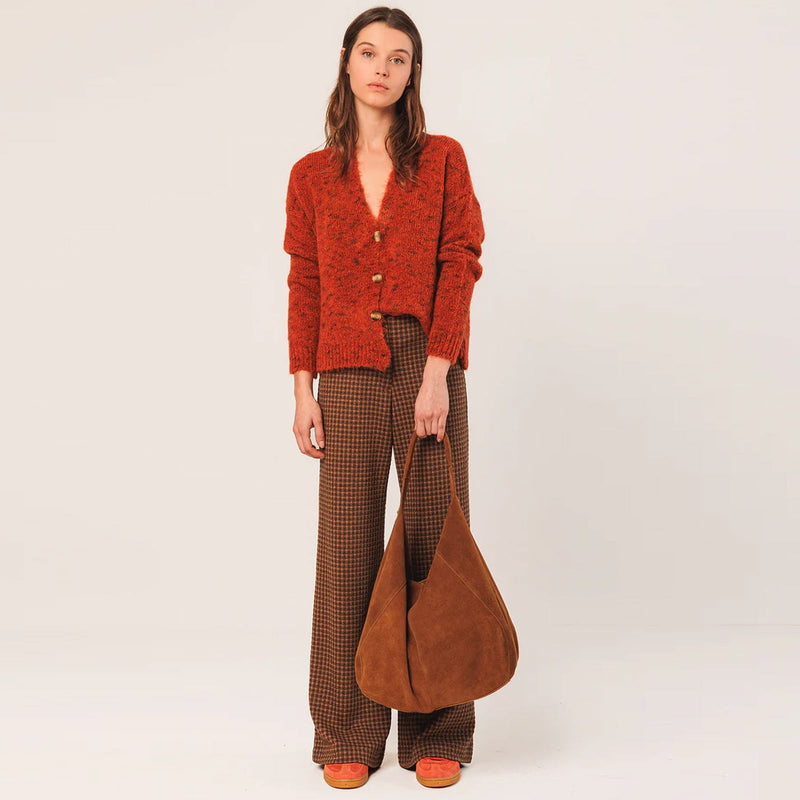 Leather Shopper Bag tabaco INDI&COLD