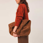 Leather Shopper Bag tabaco INDI&COLD