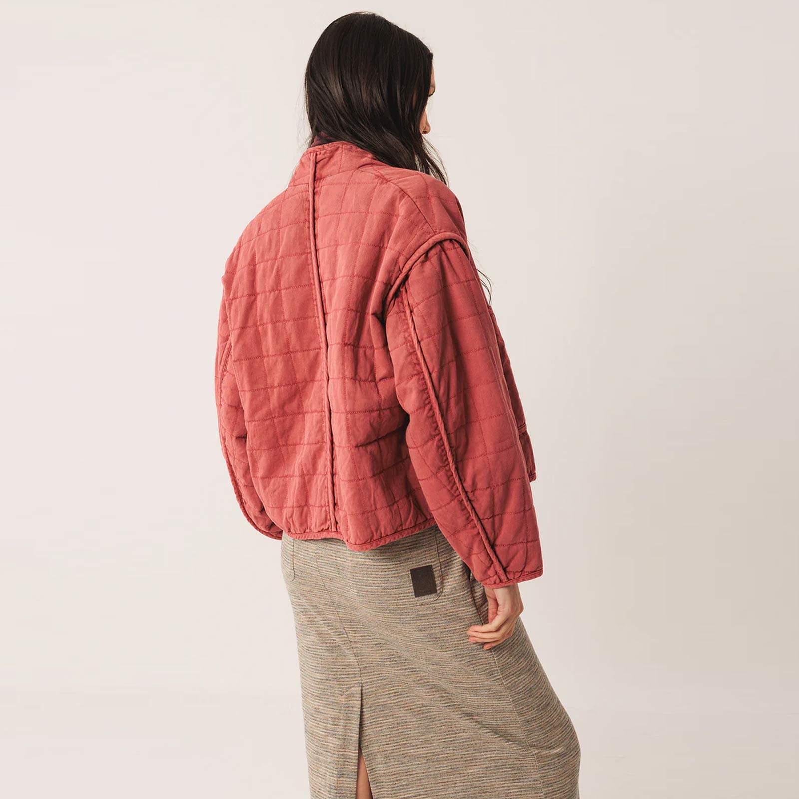 Light Cotton Jacket frambuesa INDI&COLD
