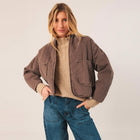 Light Cotton Jacket tabaco INDI&COLD