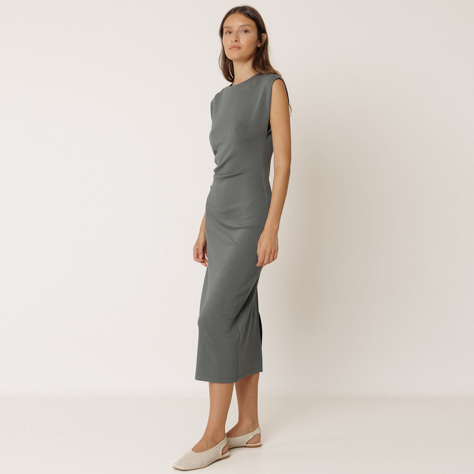 Midi Dress antracita INDI&COLD