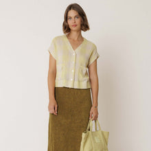 Short Sleeve Viscose Blouse wasabi INDI&COLD