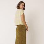 Short Sleeve Viscose Blouse wasabi INDI&COLD