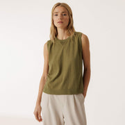Soft Cotton Vest khaki INDI&COLD