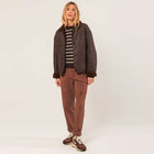 Teddy Blouson Jacket chocolate INDI&COLD