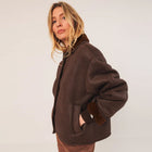 Teddy Blouson Jacket chocolate INDI&COLD