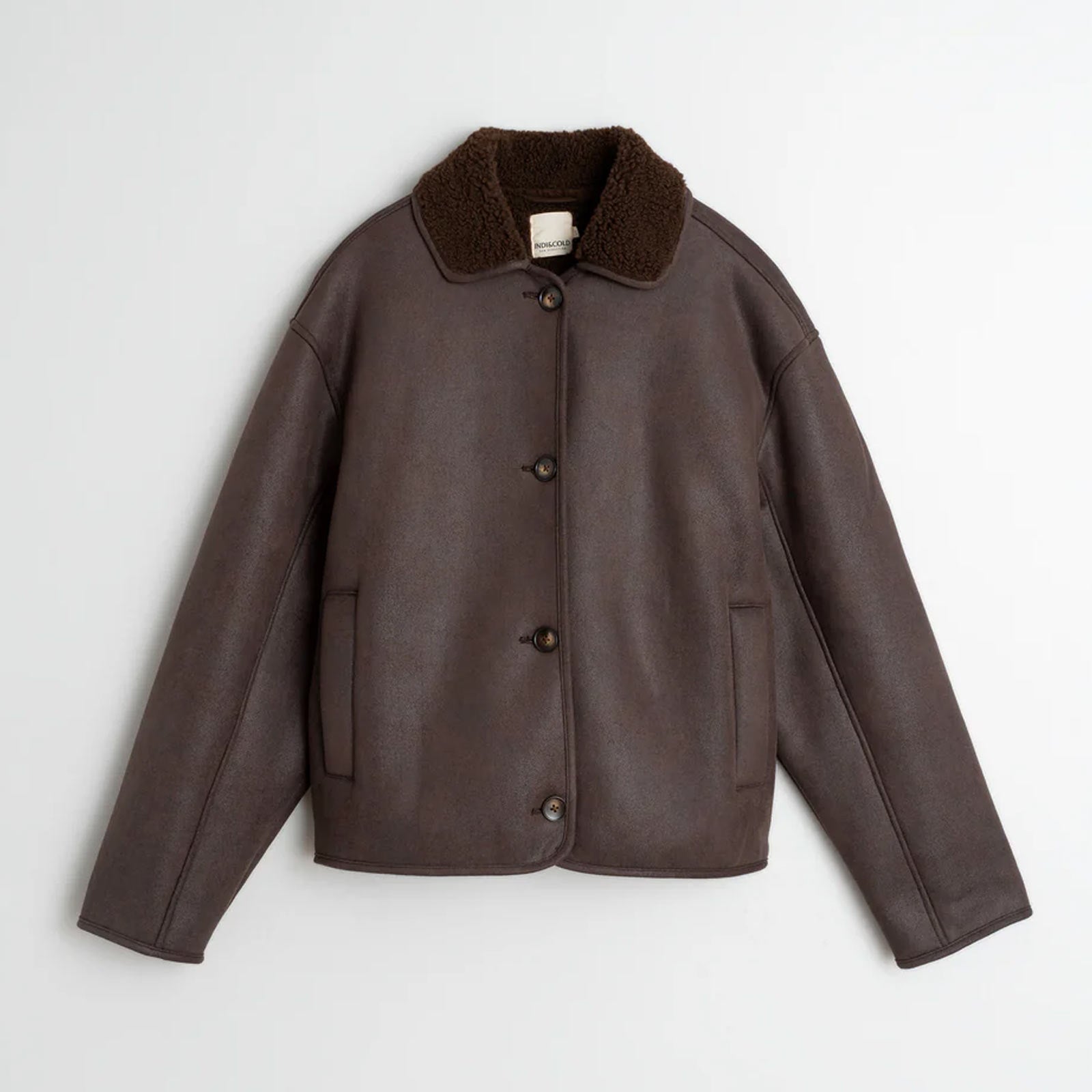 Teddy Blouson Jacket chocolate INDI&COLD
