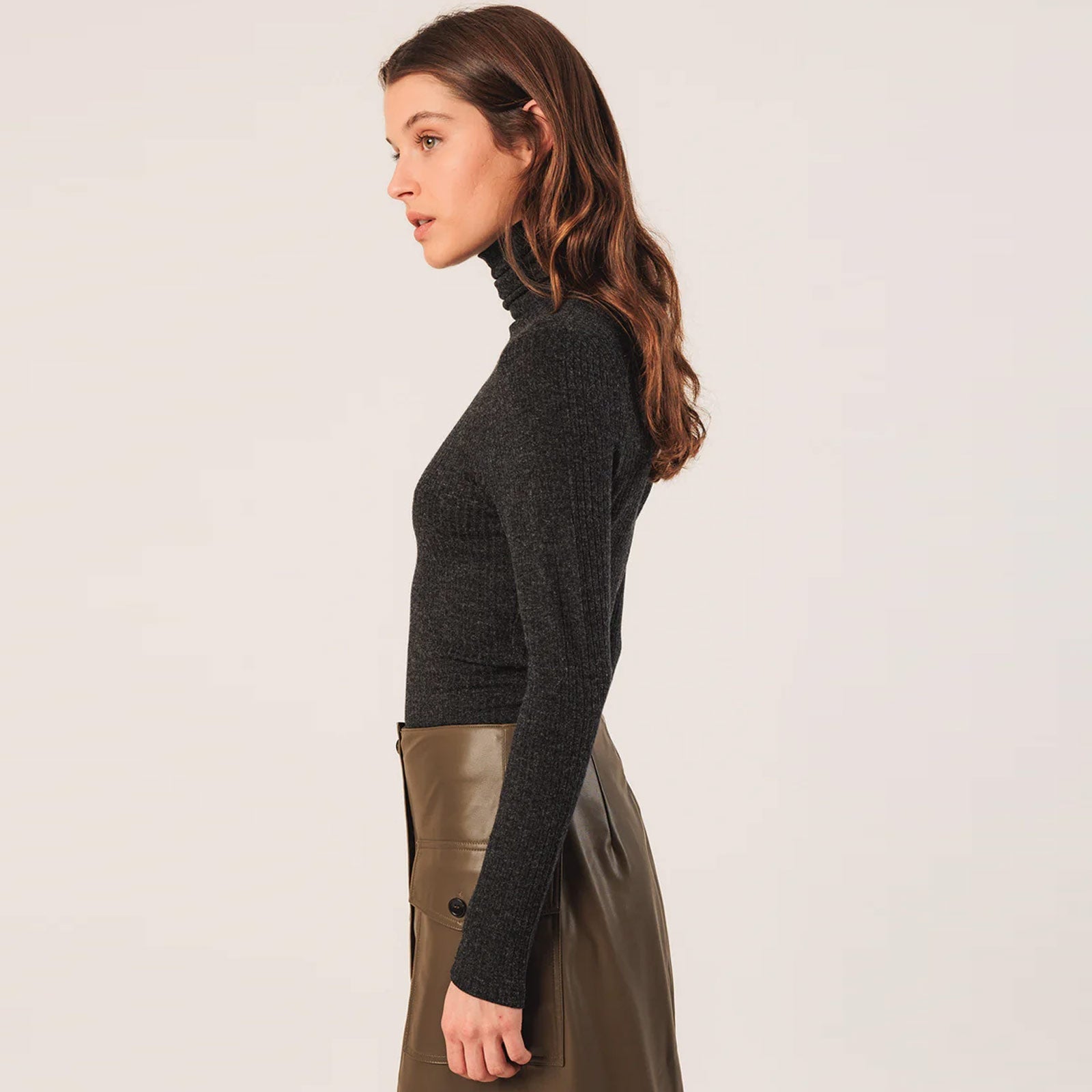 Turtle Neck Longsleeve marengo INDI&COLD