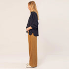 Uni Cotton Blouse navy INDI&COLD