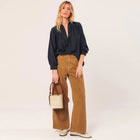 Uni Cotton Blouse navy INDI&COLD