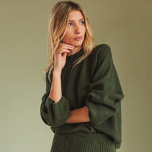 Wool Knit Jumper khaki INDI&COLD