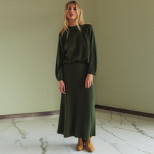 Wool Knit Jumper khaki INDI&COLD