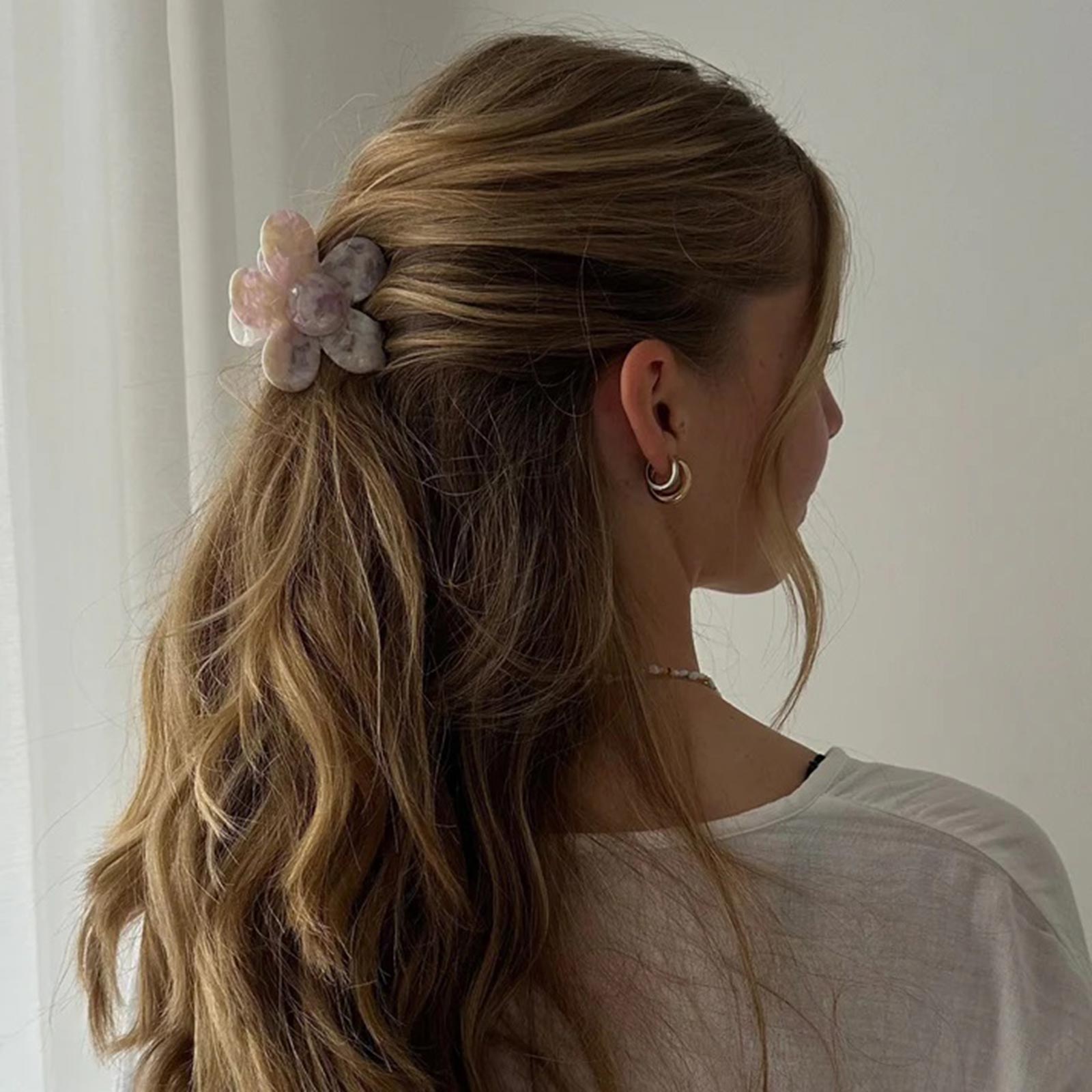 Flower Clip baby pink