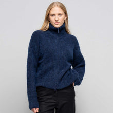 Susy Mohair Zip Cardigan midnight blue