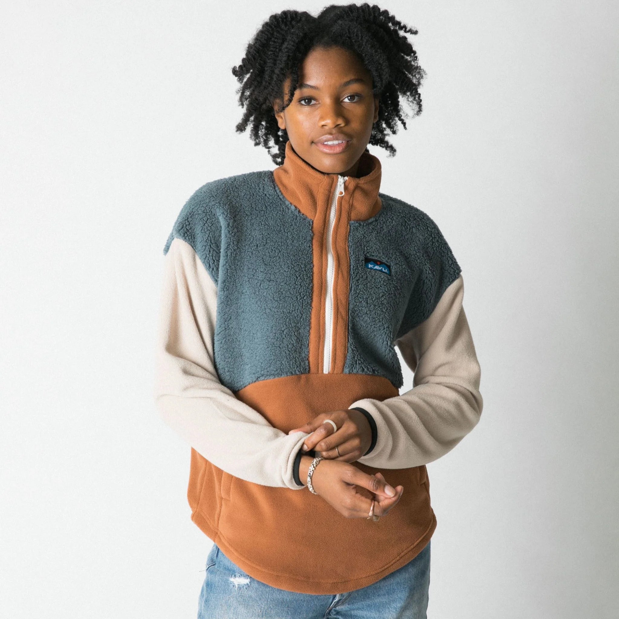 Timber Lane Fleece Half Zip cloud cover