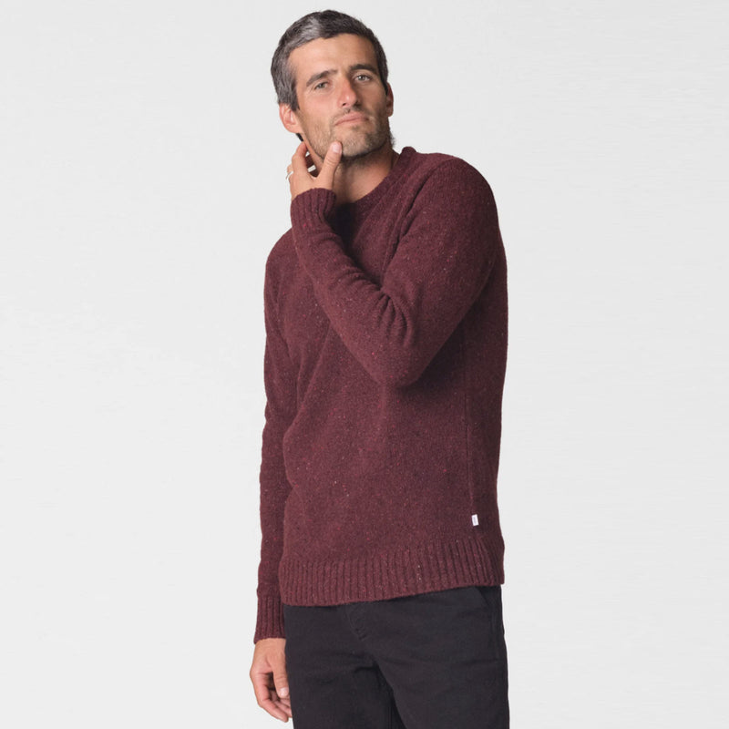 Aage Knit Jumper burgundy