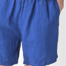 Bertram Linen Shorts surf blue Klitmøller Collective