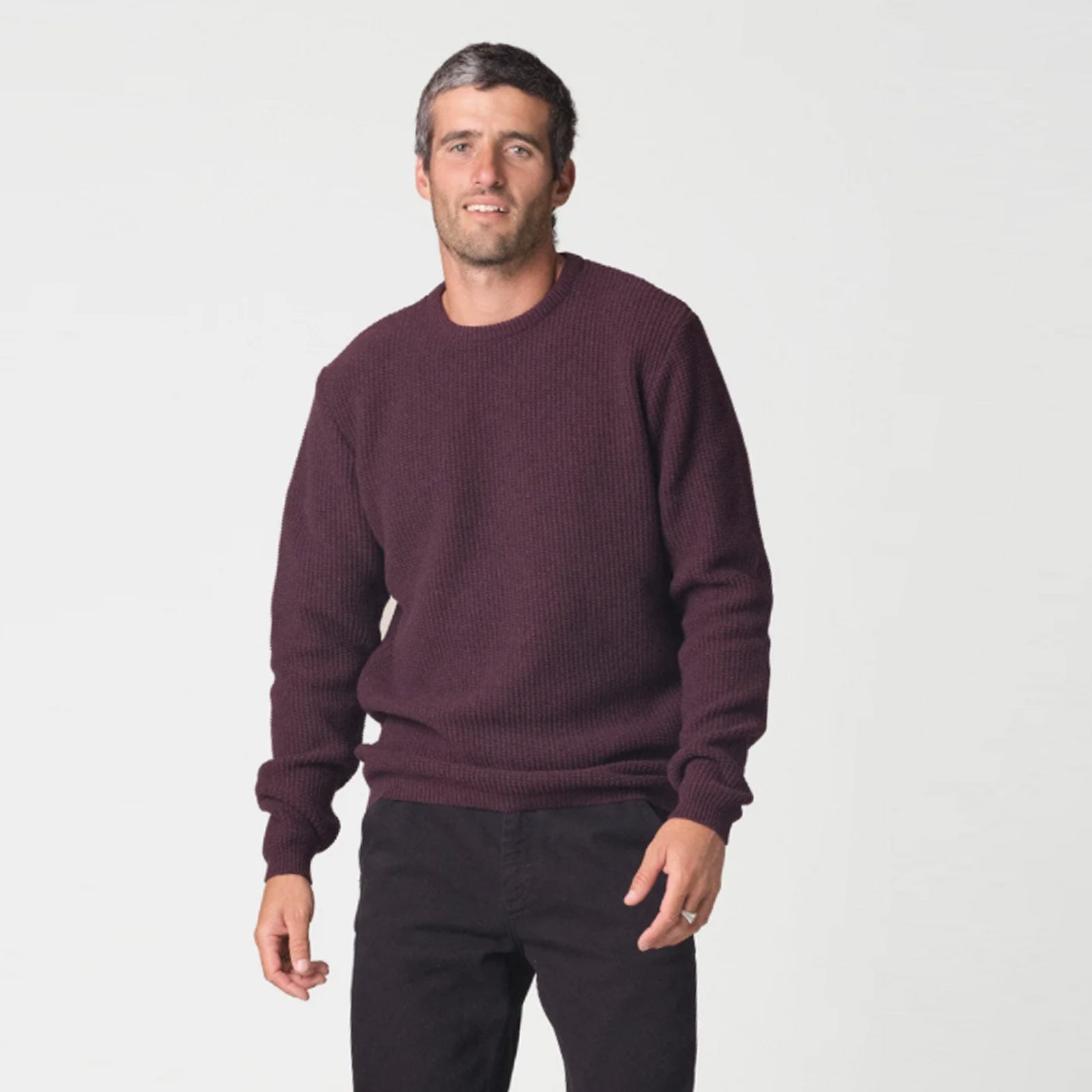 Frede Knit Jumper burgundy