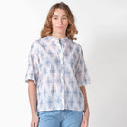 Mimi SS Shirt white/surf blue Klitmøller Collective